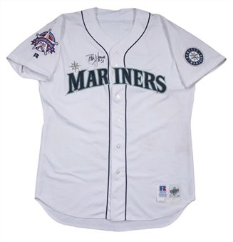 1995 Randy Johnson All-Star Game Used, Photo Matched & Signed Seattle Mariners Home Jersey (Resolution Photomatching & JSA)